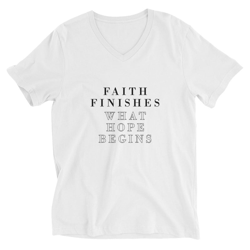 Faith Finishes what hope begins
