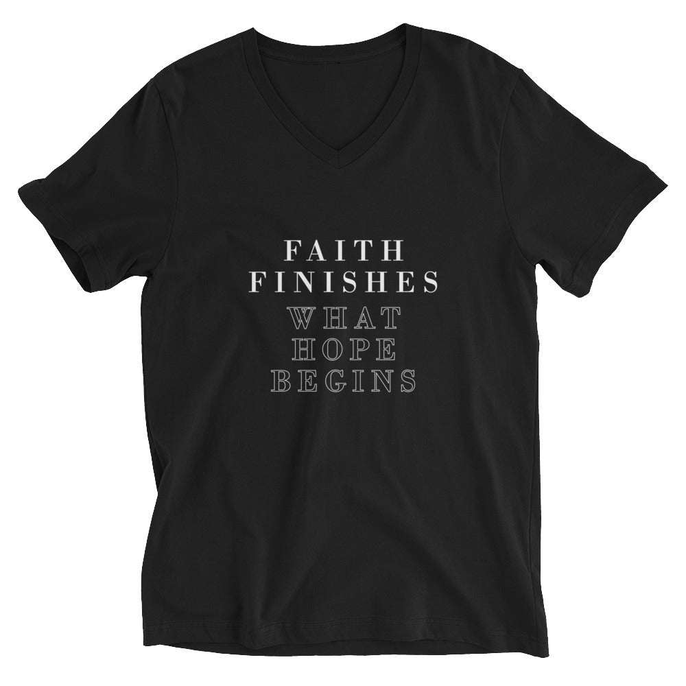 Faith Finishes what hope begins shirt